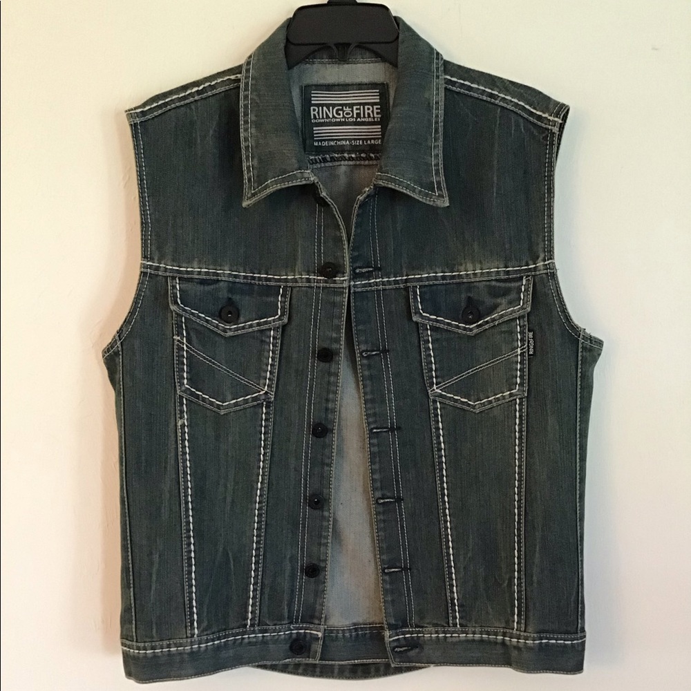 Ring of fire, Men’s jean vest
